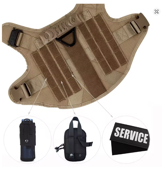 Military / Tactical DOG Vest (BLACK)